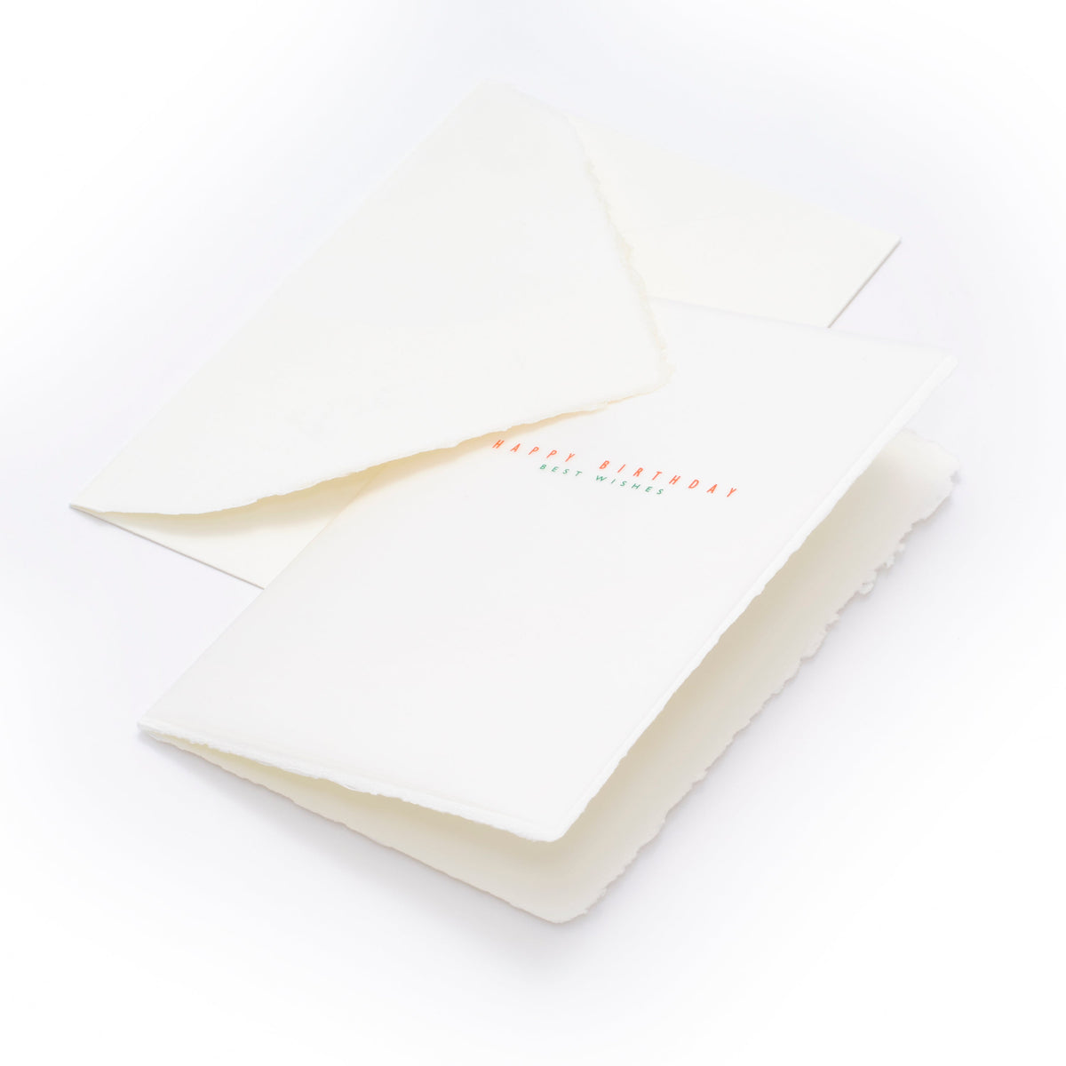 "Happy Birthday / Best wishes", Deckle-Edge