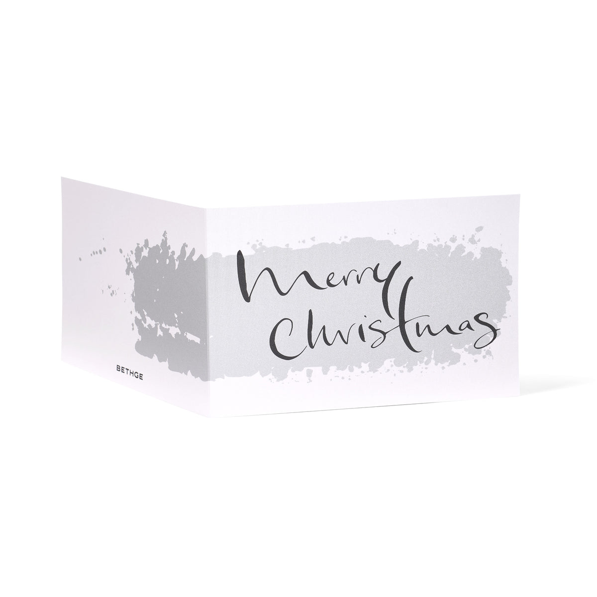 "Merry Christmas" Calligraphy Silver, Artist Edition