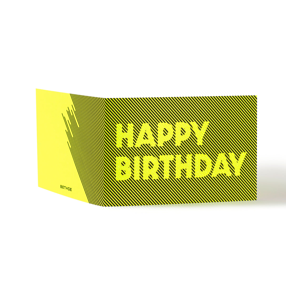 Glow "Happy Birthday" Neon Yellow