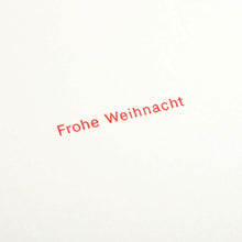 "Frohe Weihnacht" Helvetica