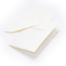 "Happy Birthday / Best wishes", Deckle-Edge