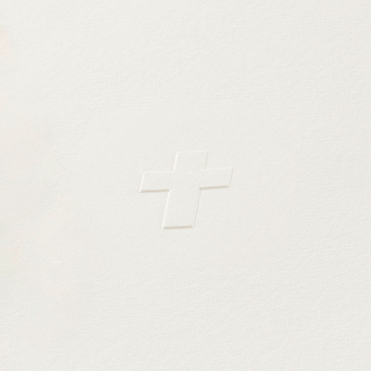 Cross Blind Embossed, Deckle-Edge, 12 x 18 cm