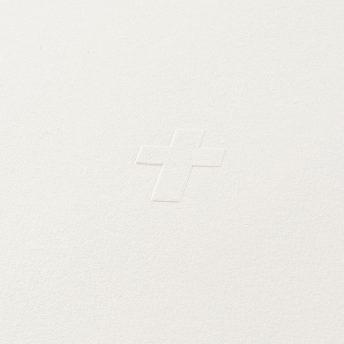Cross Blind Embossed, Deckle-Edge, 14.8 x 21 cm