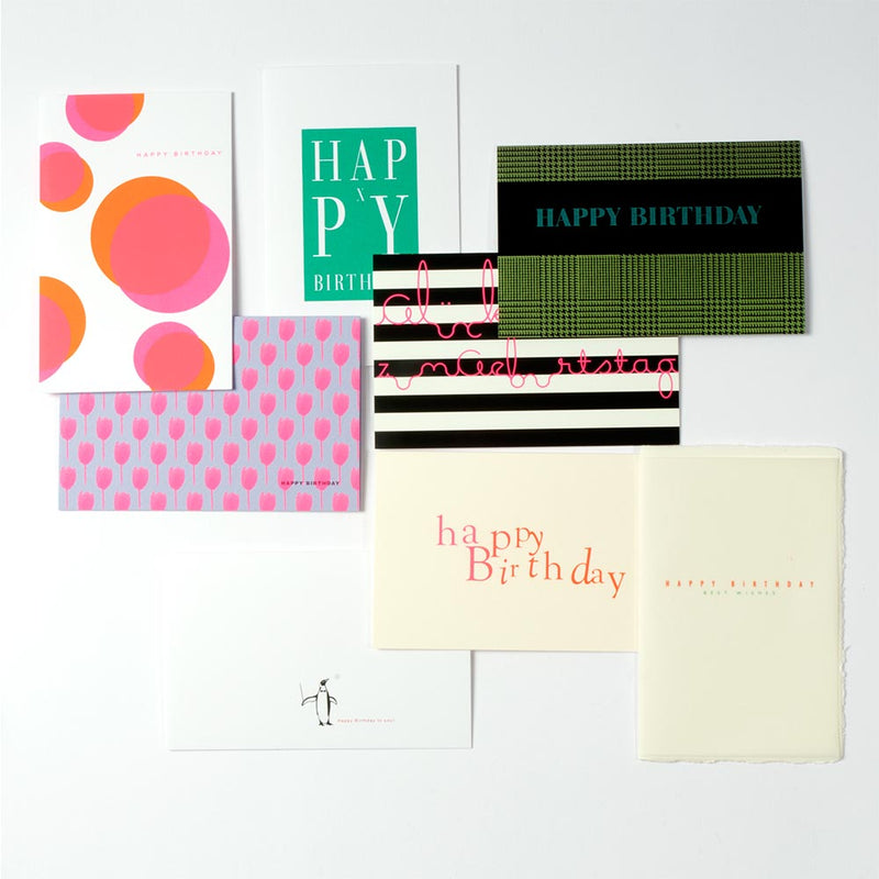 Greeting Card Box Happy Birthdays Diplomat, Set of 8 Cards