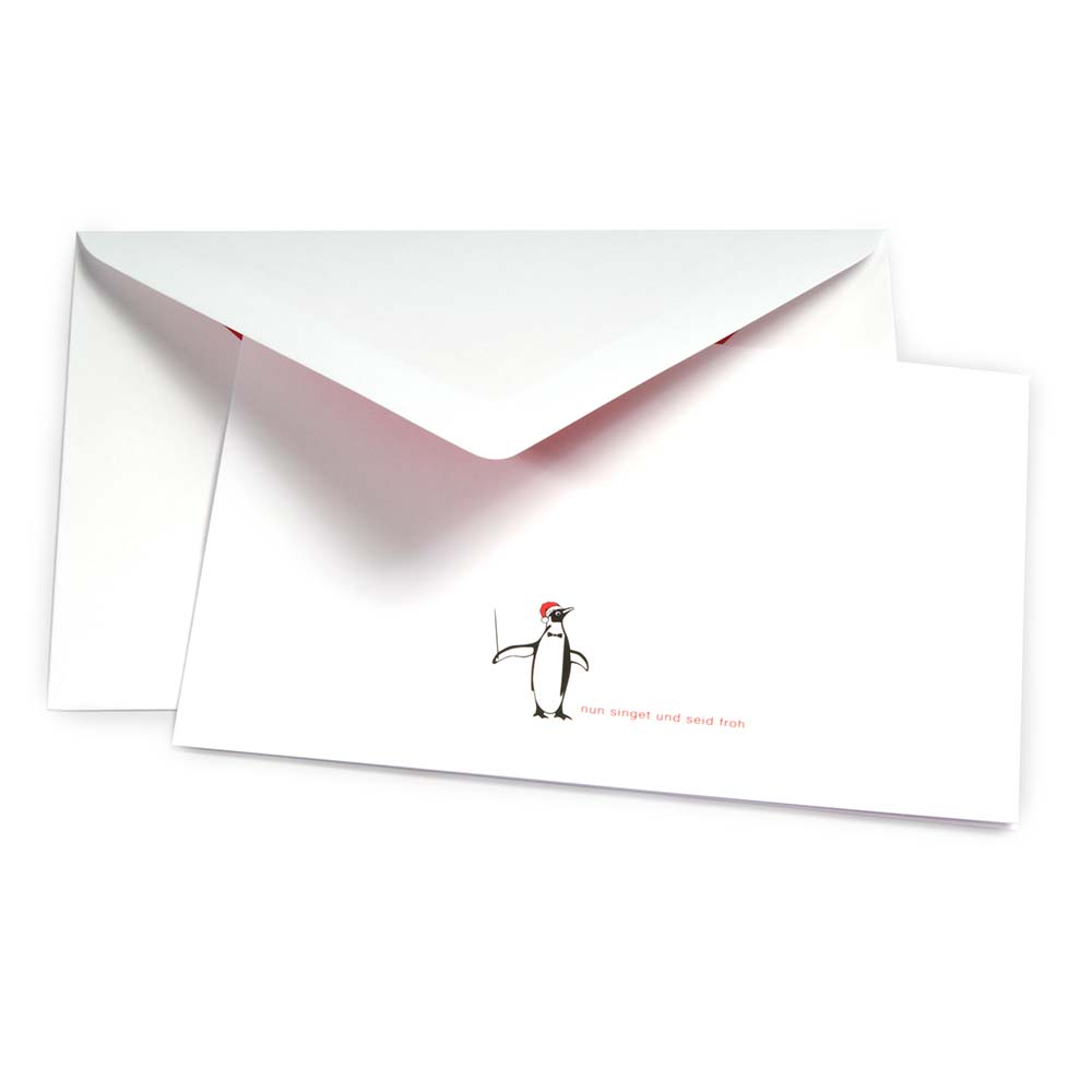 Christmas Penguin "nun singet und seid froh"