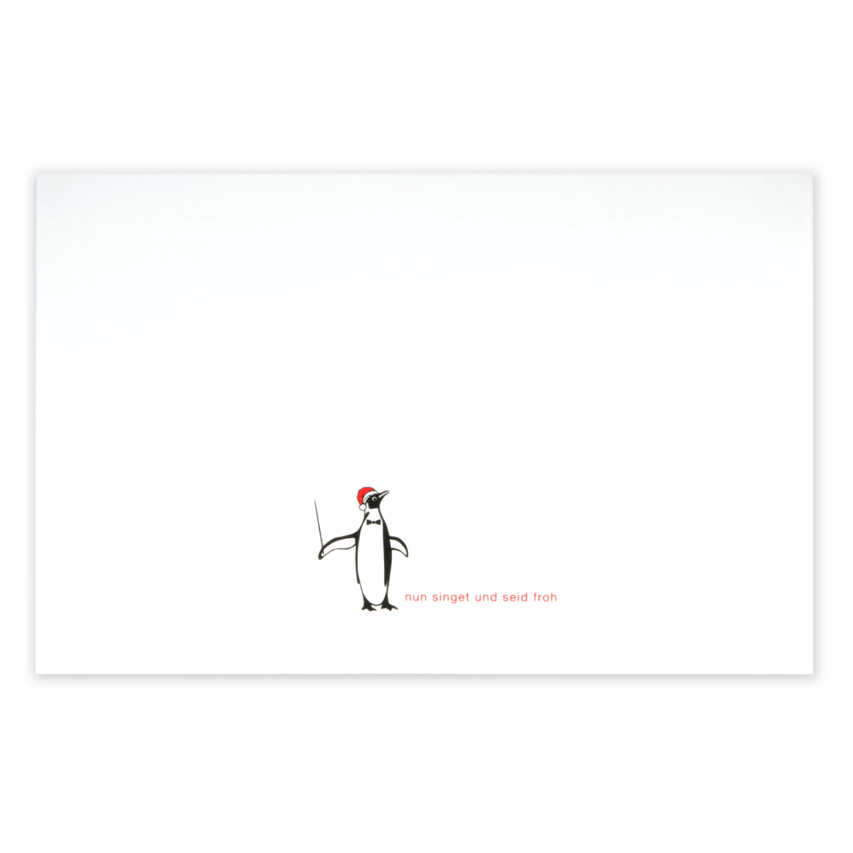 Christmas Penguin "nun singet und seid froh"