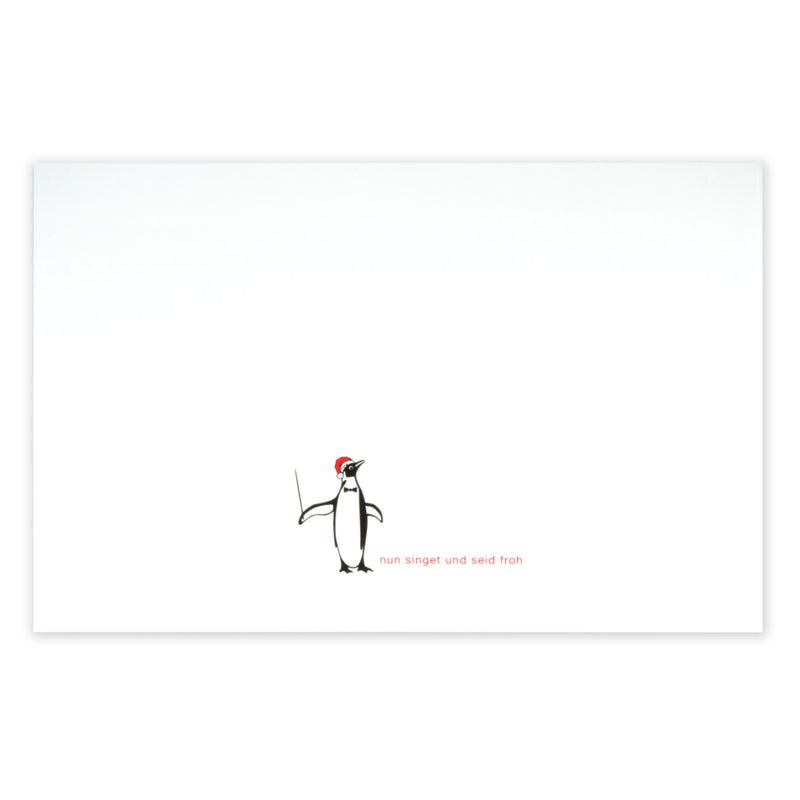 Christmas Penguin "nun singet und seid froh"