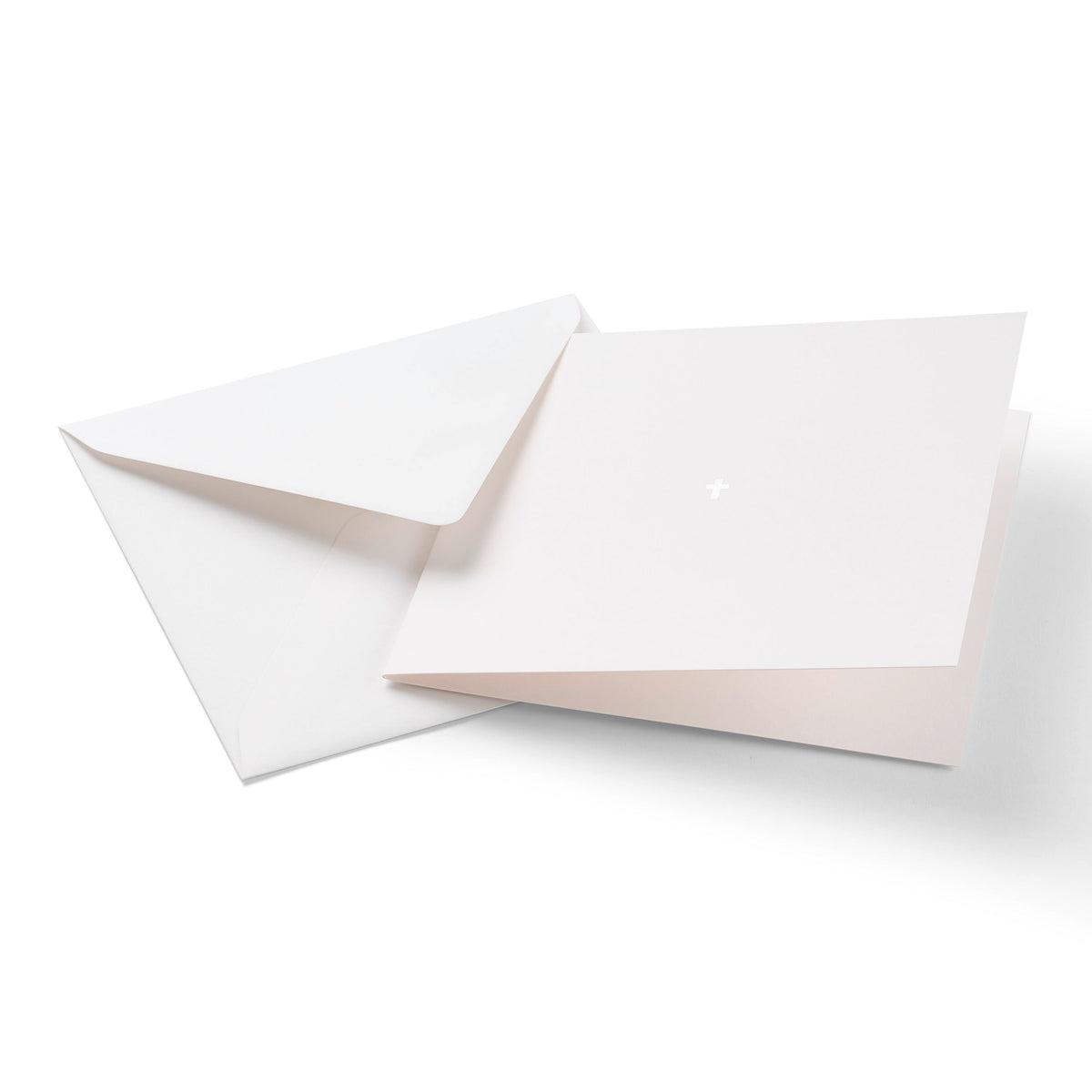 Condolence Card Cross Silver