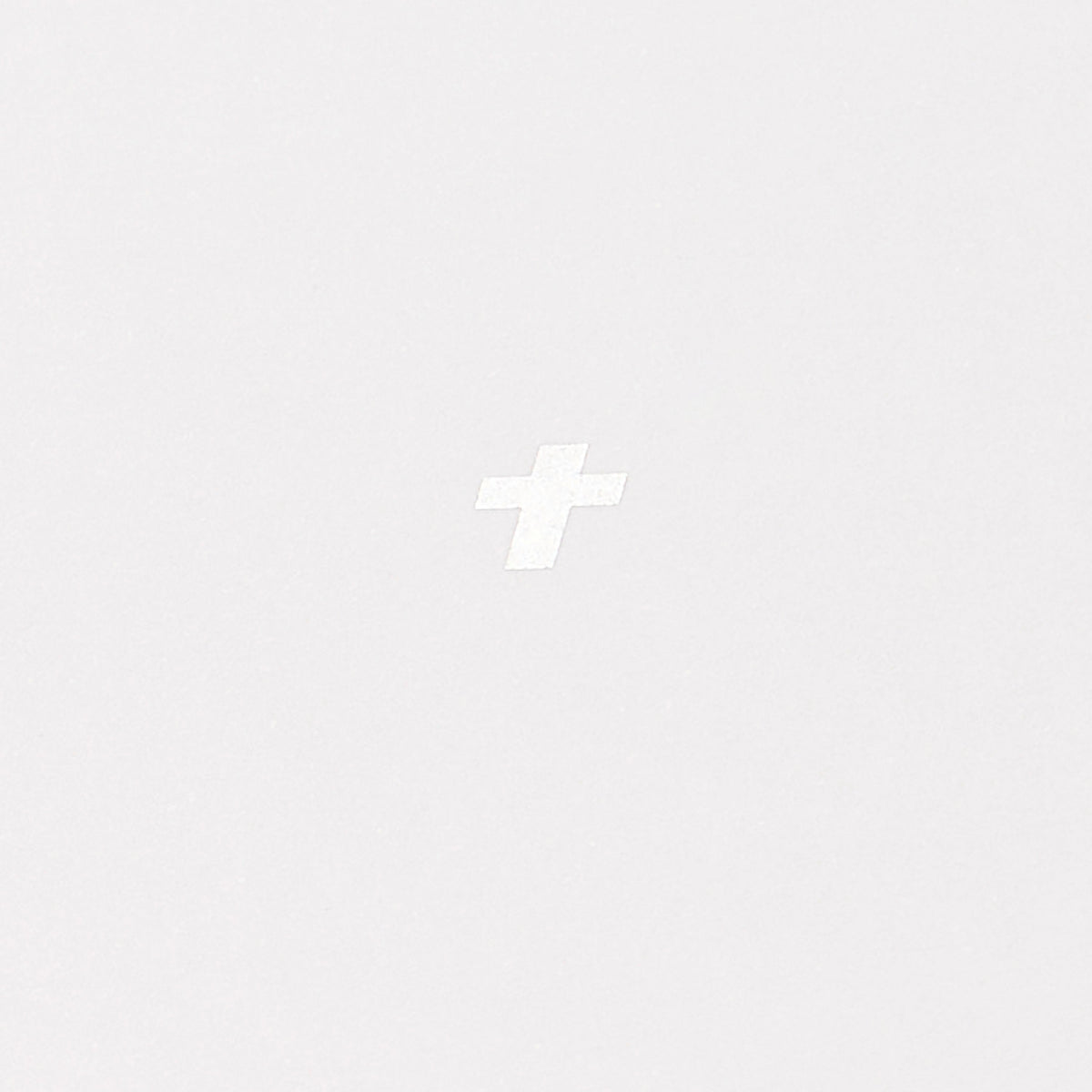 Condolence Card Cross Silver