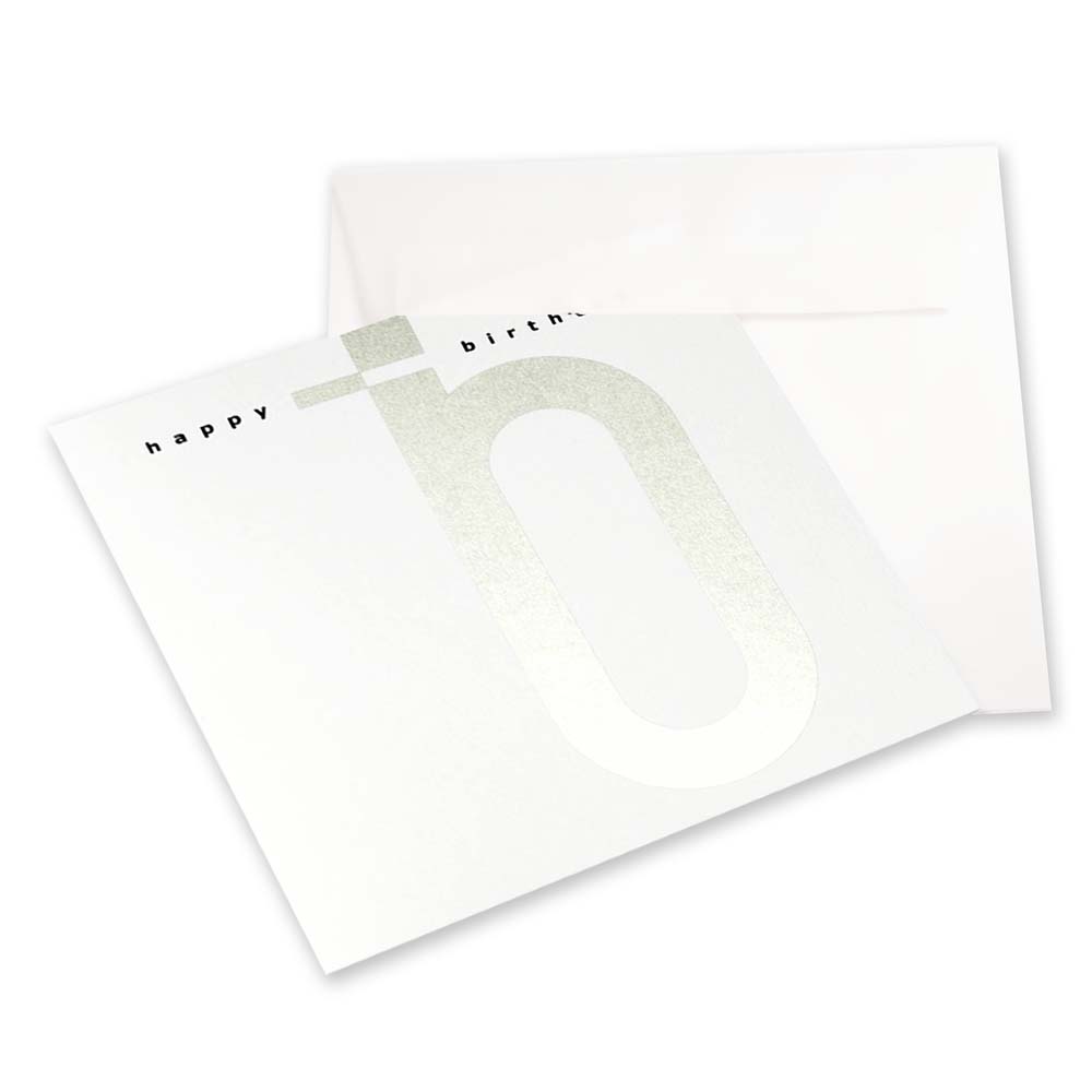 Letter "happy birthday" Silver/Black