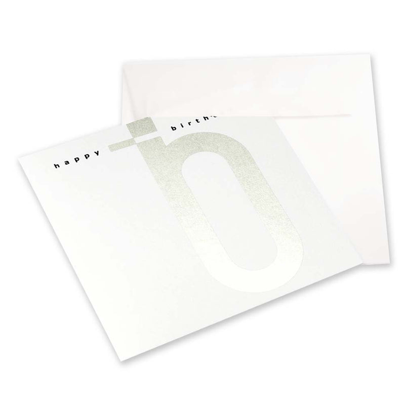 Letter "happy birthday" Silver/Black