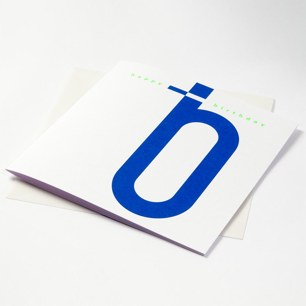 Letter "happy birthday" Blue/Green
