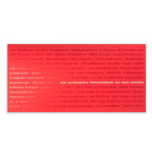 "Wishes for Christmas" Pure Velvet Red