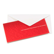 "Wishes for Christmas" Pure Velvet Red