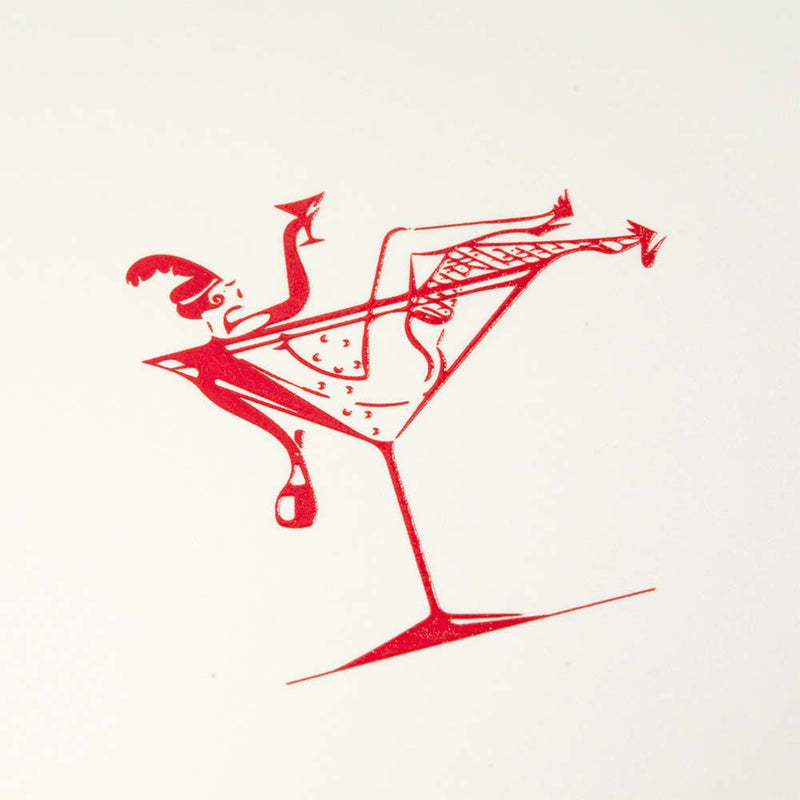 Lady in Champagne Red