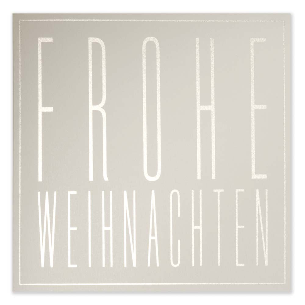 Typography "Frohe Weihnachten"