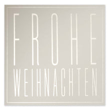 Typography "Frohe Weihnachten"