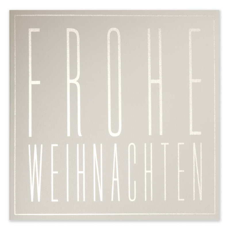 Typography "Frohe Weihnachten"