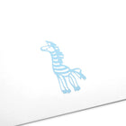 Zebra Light Blue Mini