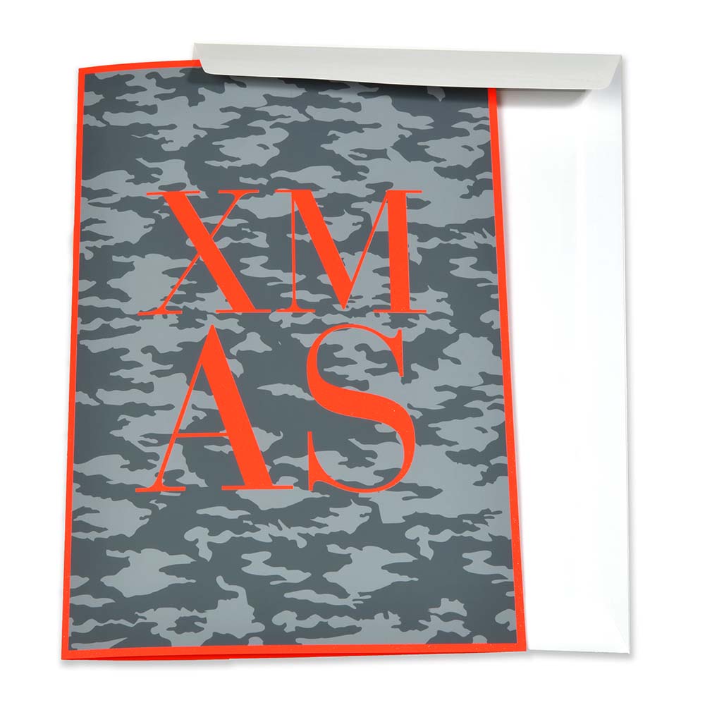 X-Mas Camouflage, Folded Card