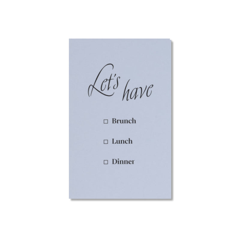 "Brunch, Lunch or Dinner" 5-Card Set Mini