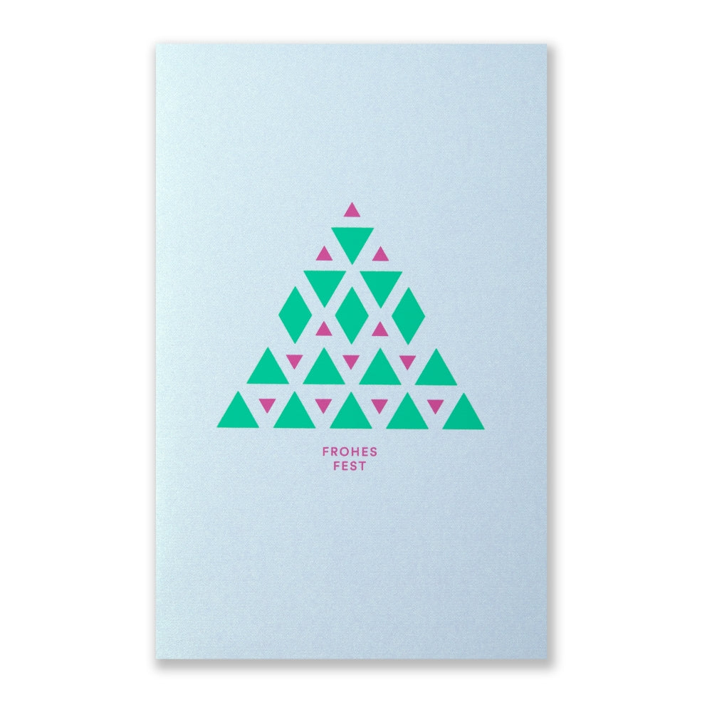 It's a Tree Green/Pink "Frohes Fest"