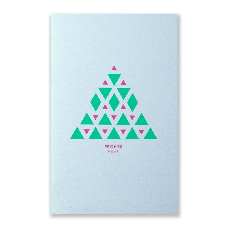 It's a Tree Green/Pink "Frohes Fest"