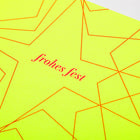Neon Weihnachtsstern "Frohes Fest"