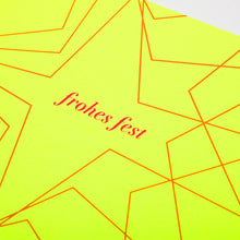 Neon Weihnachtsstern "Frohes Fest"