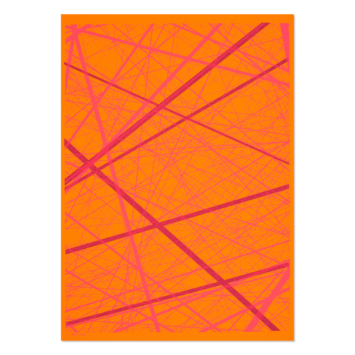 Network Neon Magenta/Pink on Orange