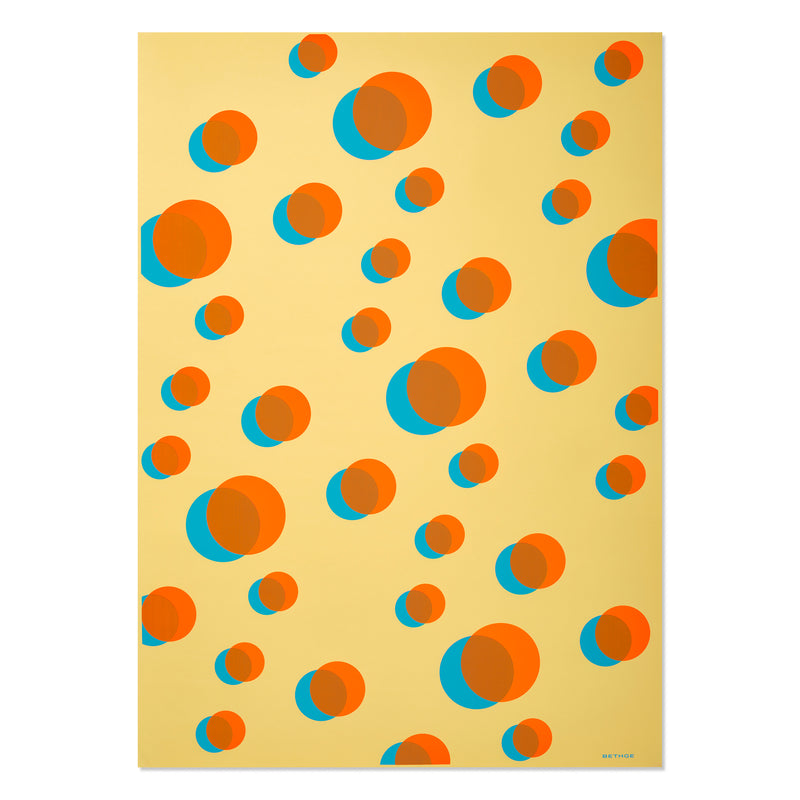 Eclipse Neon Orange/Blue on Beige
