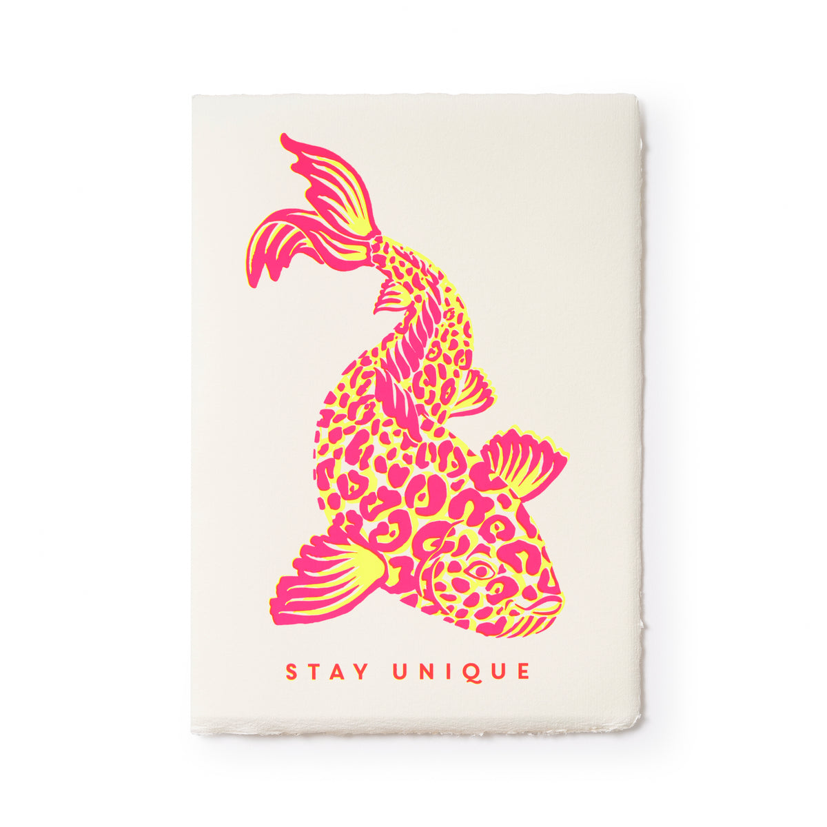 "Stay Unique", Deckle-Edge