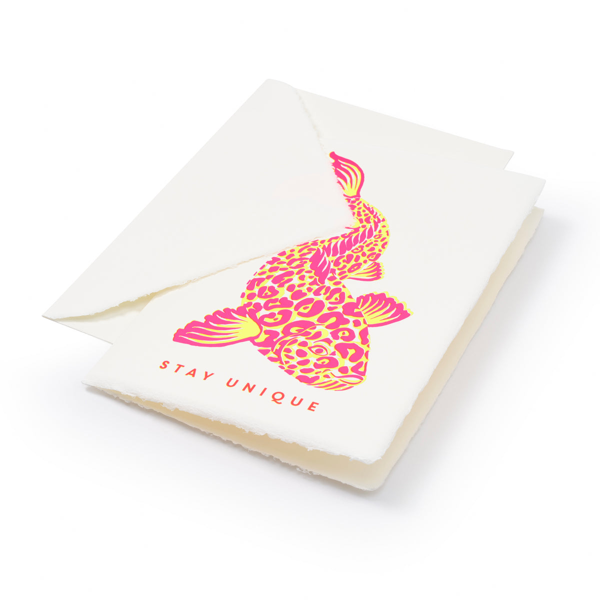 "Stay Unique", Deckle-Edge
