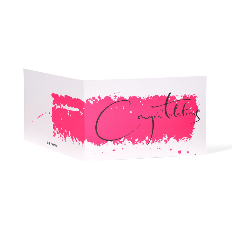 "Congratulations" Calligraphy, Artist Edition