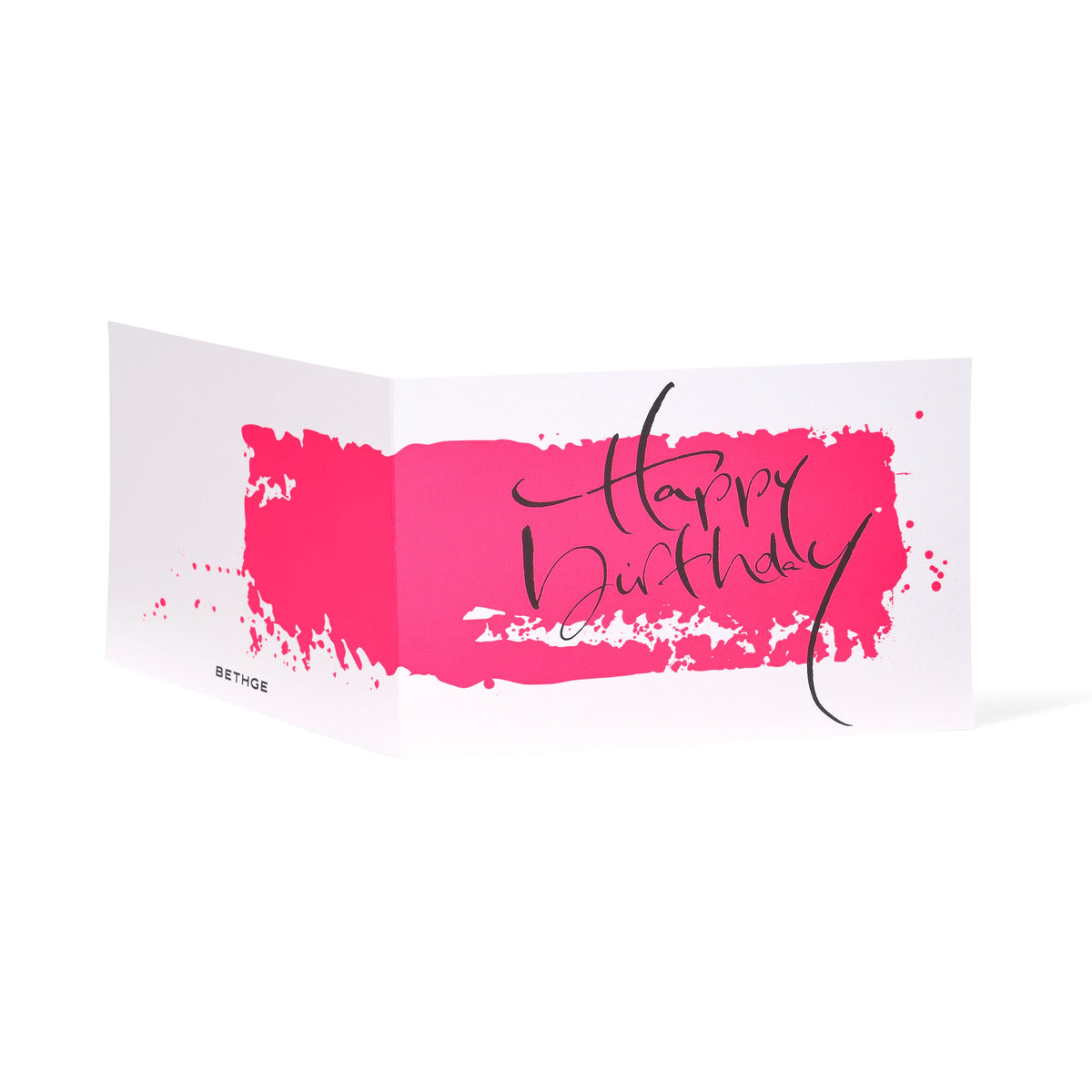 "Happy Birthday" Calligraphy, Artist Edition