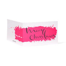 "Merry Christmas" Calligraphy Pink, Artist Edition