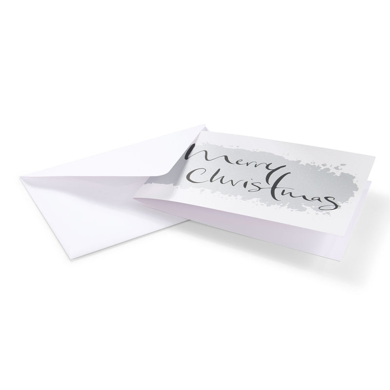 "Merry Christmas" Calligraphy Silver, Artist Edition
