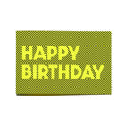 Glow "Happy Birthday" Neon Yellow