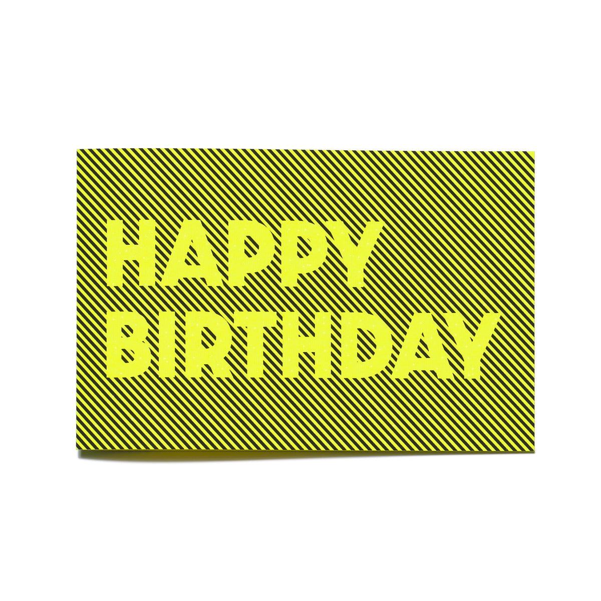 Glow "Happy Birthday" Neon Yellow