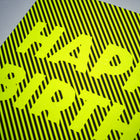 Glow "Happy Birthday" Neon Yellow