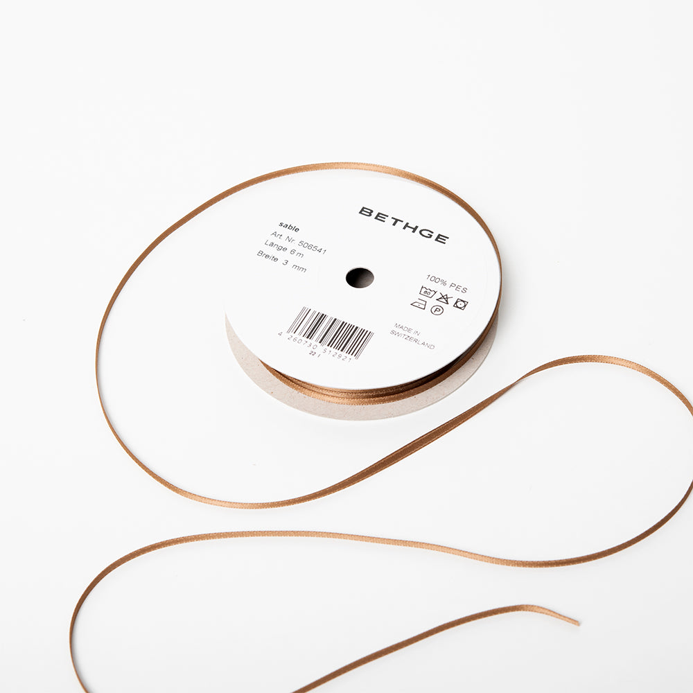 6 Meter Gift Ribbon Roll, 3 mm Width