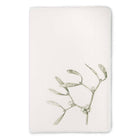 Handmade Christmas Card with Mistletoe Drawing and "Merry Christmas" Inscription, Deckle-Edge
