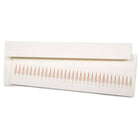 Long, slim Christmas card with a row of stylized gold Christmas trees, numbered like a calendar up to 31. The tree on the 24th is highlighted in red. Comes with a white envelope.